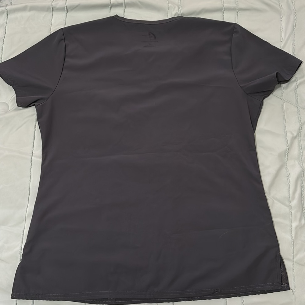 Gray Scrub Top - Picture 5 of 6